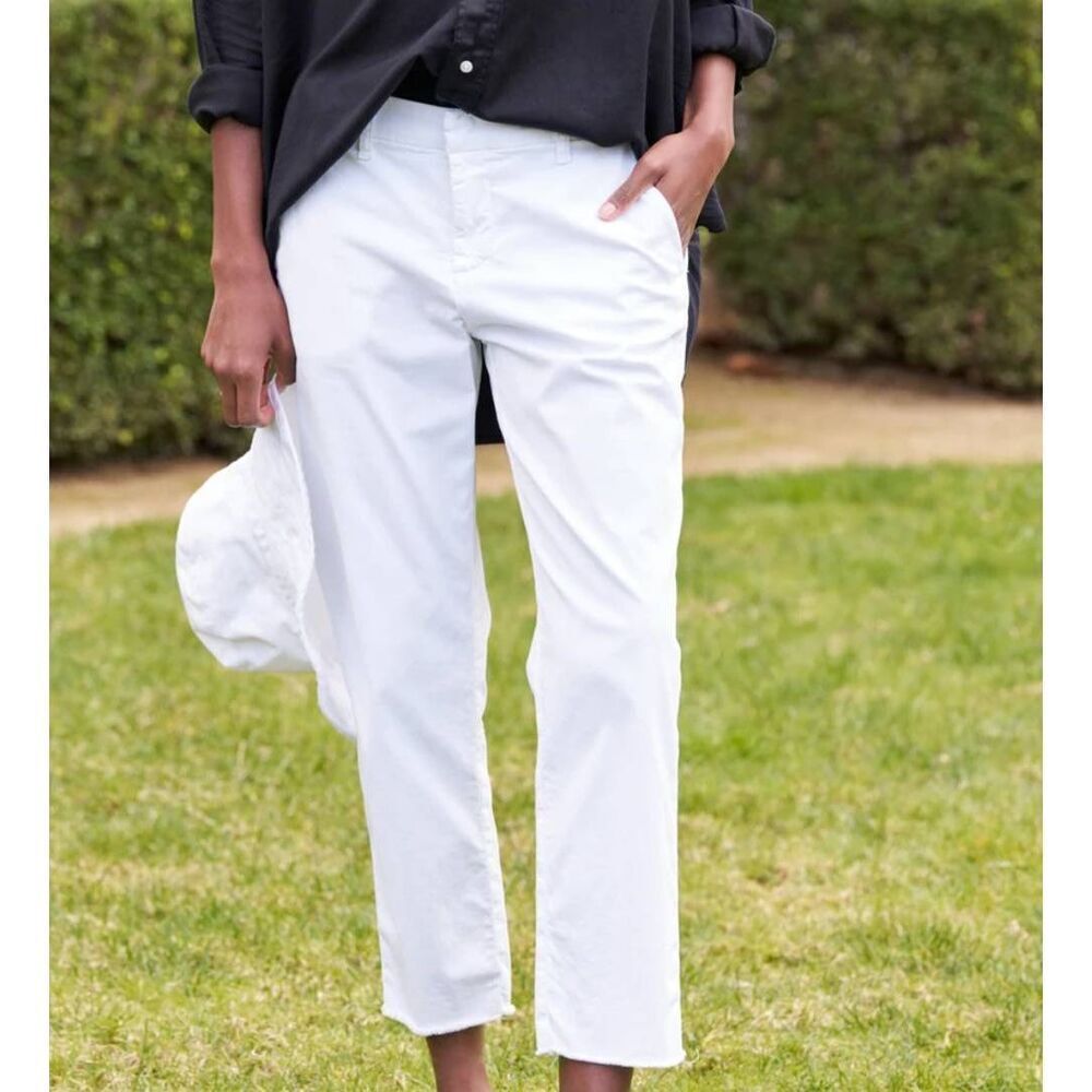 Frank & Eileen Wicklow Twill Pant in White sz 00
